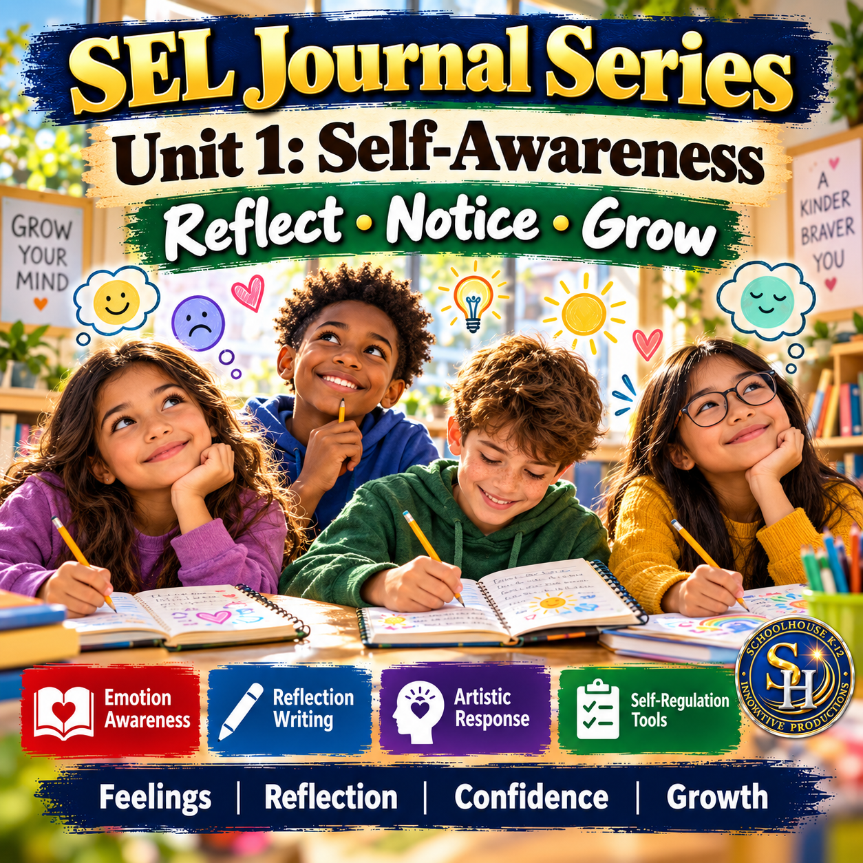 SEL Journal Series Cover 1: Unit 1 Self-Awareness