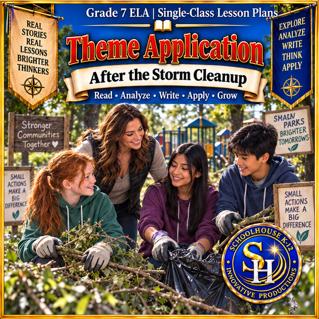 Theme Application | Literary Reading Grade 7 ELA cover